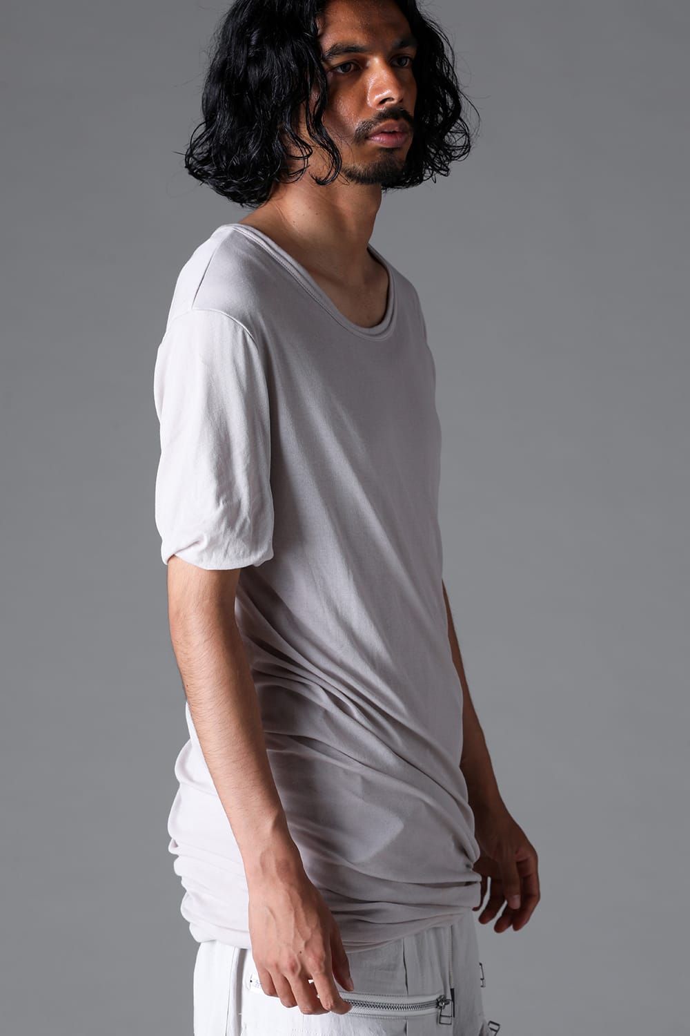 《2026SS先行予約》Twist Layered Tee"Black / Cream /White /Stone /Brown" / ツイストレイヤードTee"ブラック/クリーム/ホワイト/ストーン/ブラウン"