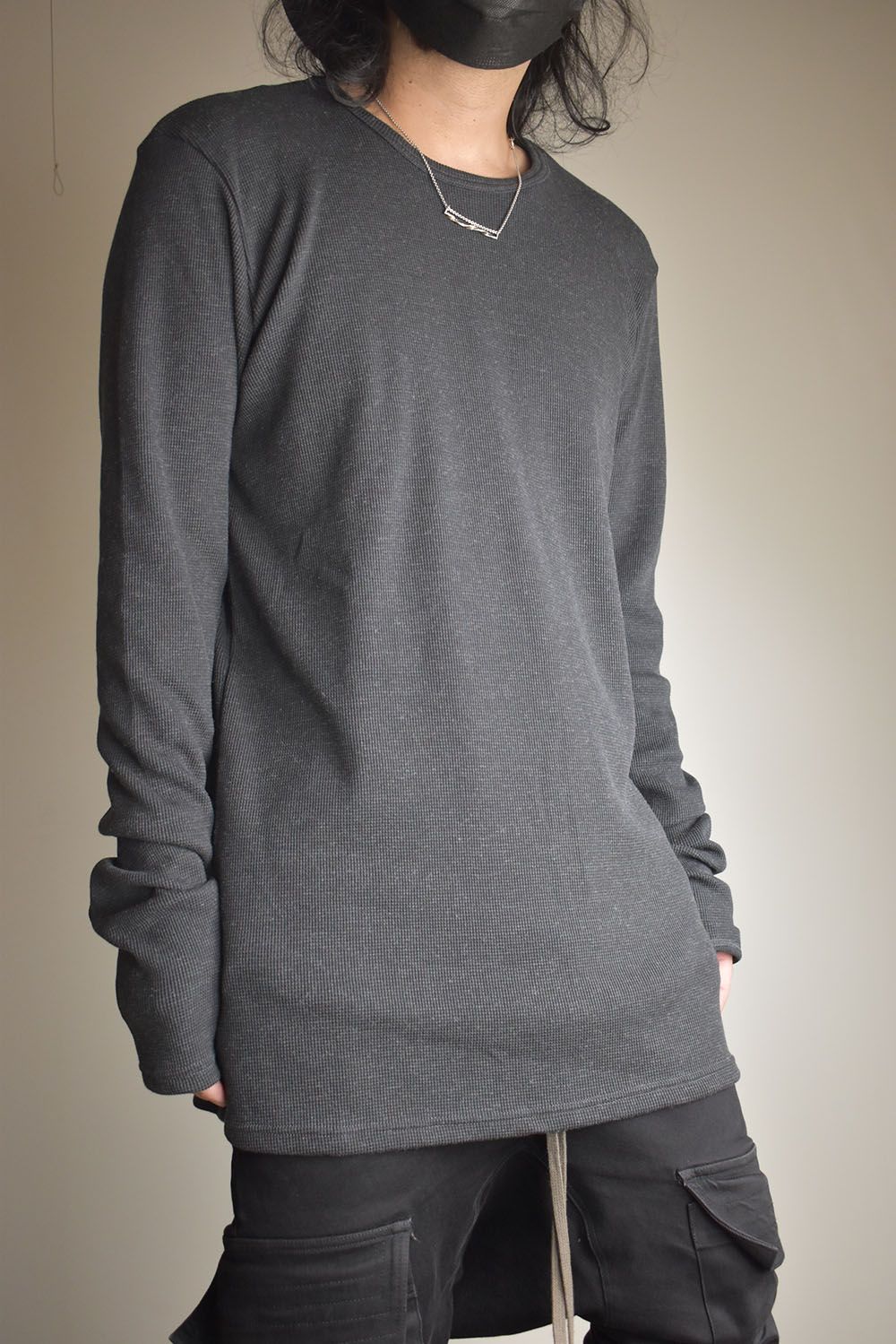 Crew Neck Top"D.Grey" / クルーネックトップ"ダークグレー"