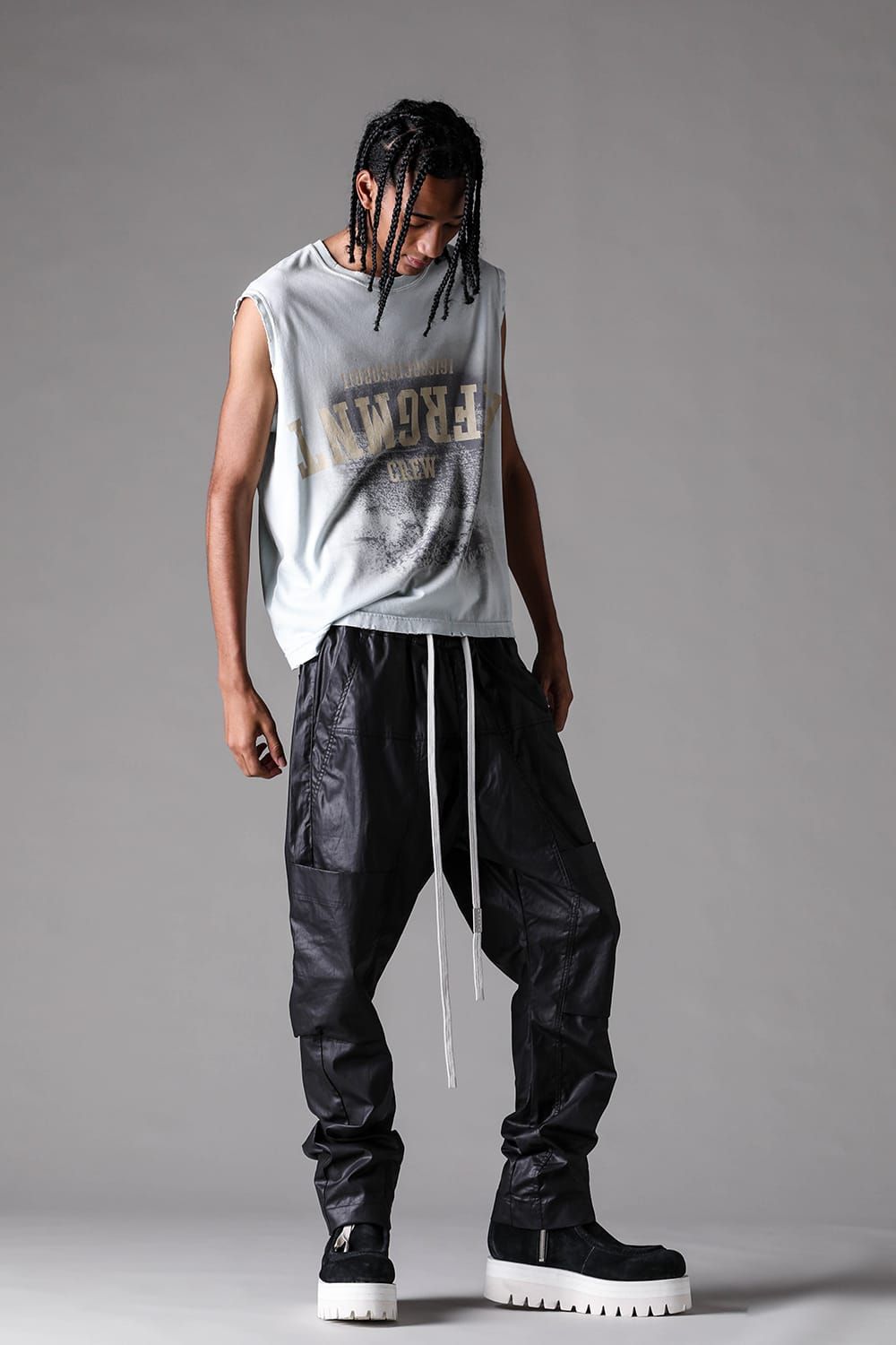 《2027SS先行予約》AFRGMNT Short Tank "Burnt Black / Ecru / Smoky Indigo / Ash Mint " / AFRGMNT ショートタンク"バーントブラック / エクリュ /スモーキーインディゴ /アッシュミント"