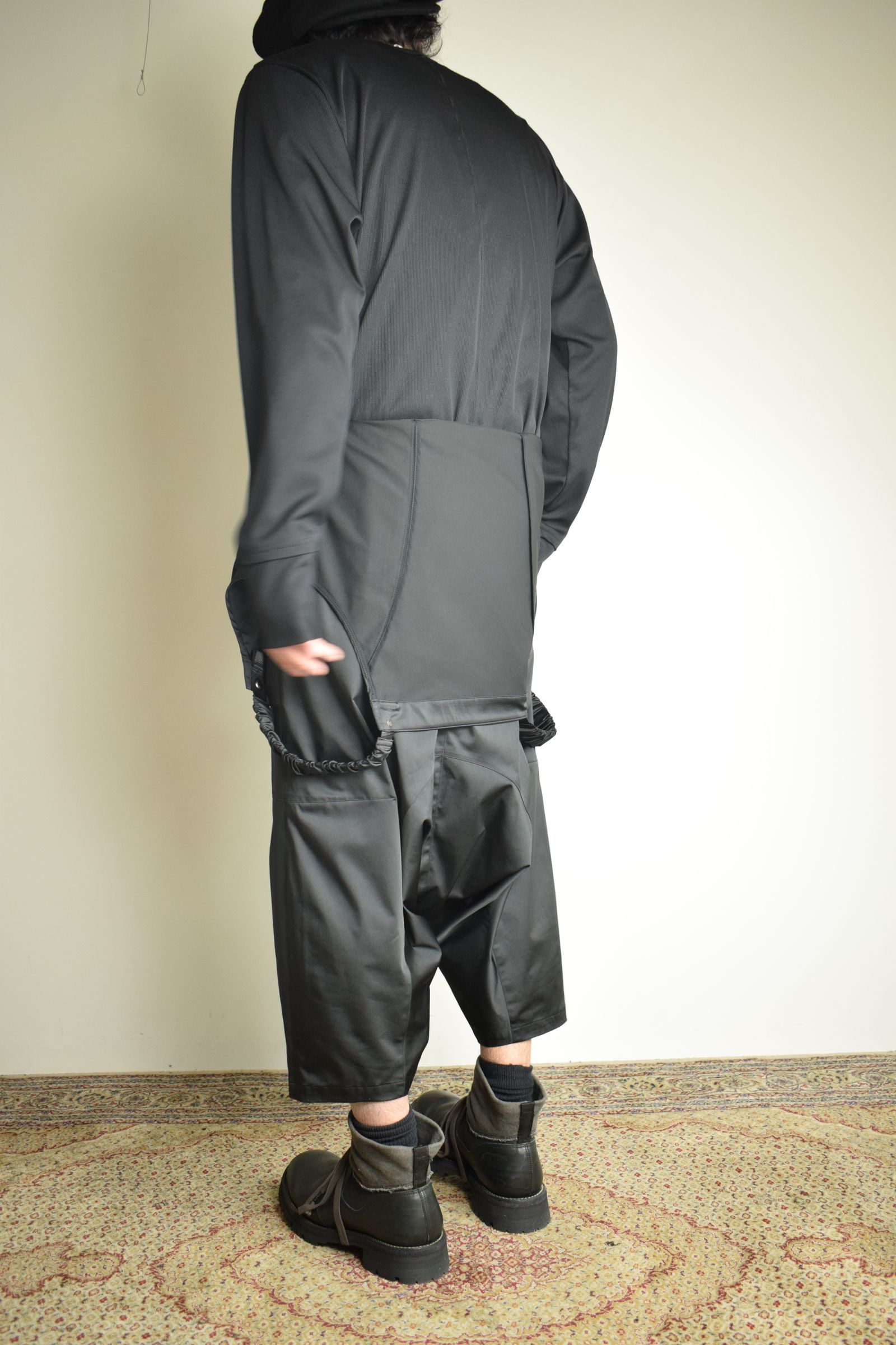 Deep Crotch Over All"Black" / ディープクロッチオーバーオール"ブラック"