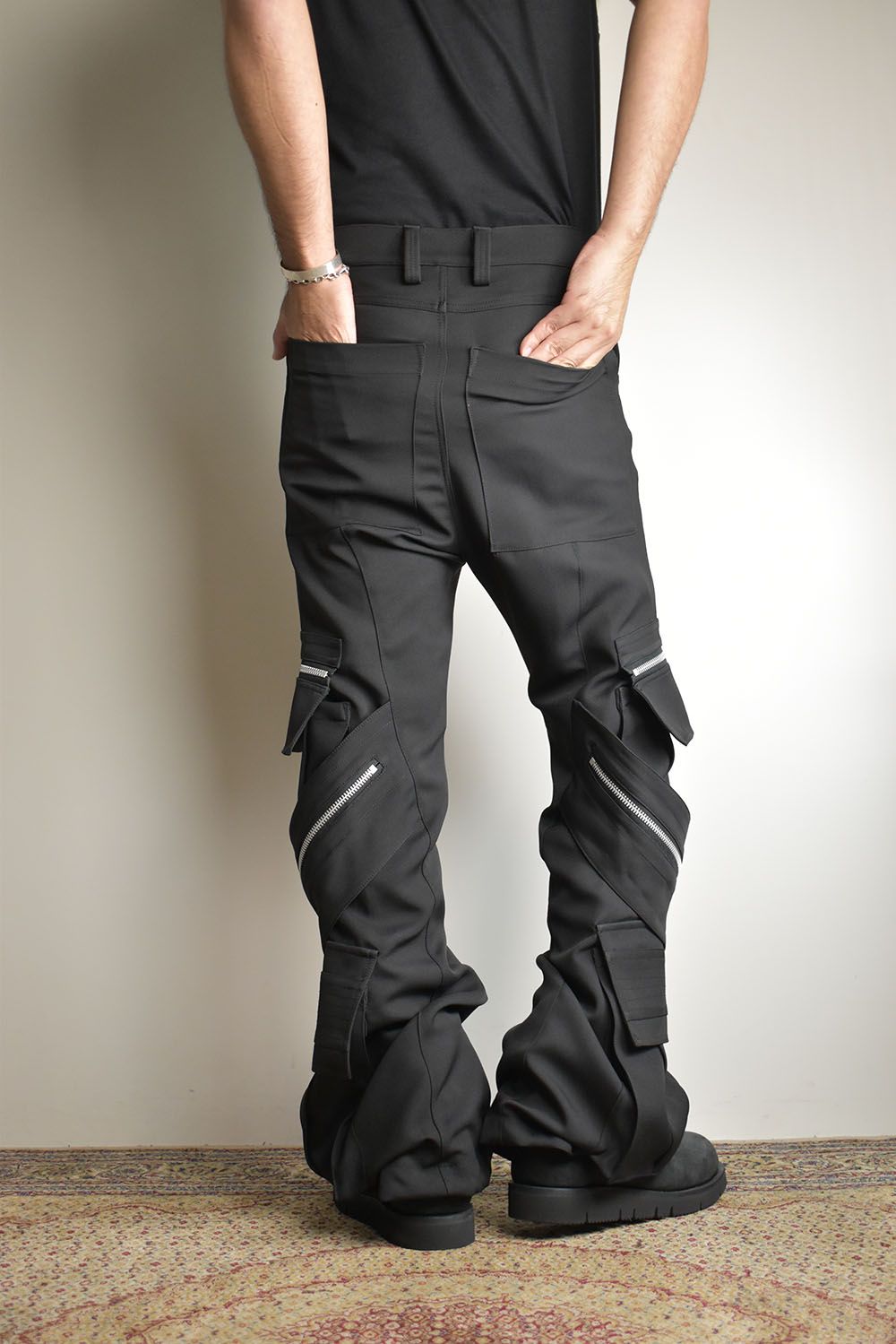 Cargo Flare Baggy Pants"Black" / カーゴフレアバギーパンツ"ブラック"