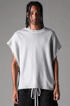 《2027SS先行予約》Sumi Dyed Lightweight French Terry Over Sized Tank"L.Grey  / D.Grey" / 墨染ミニ裏毛オーバーサイズタンク"ライトグレー / ダークグレー"