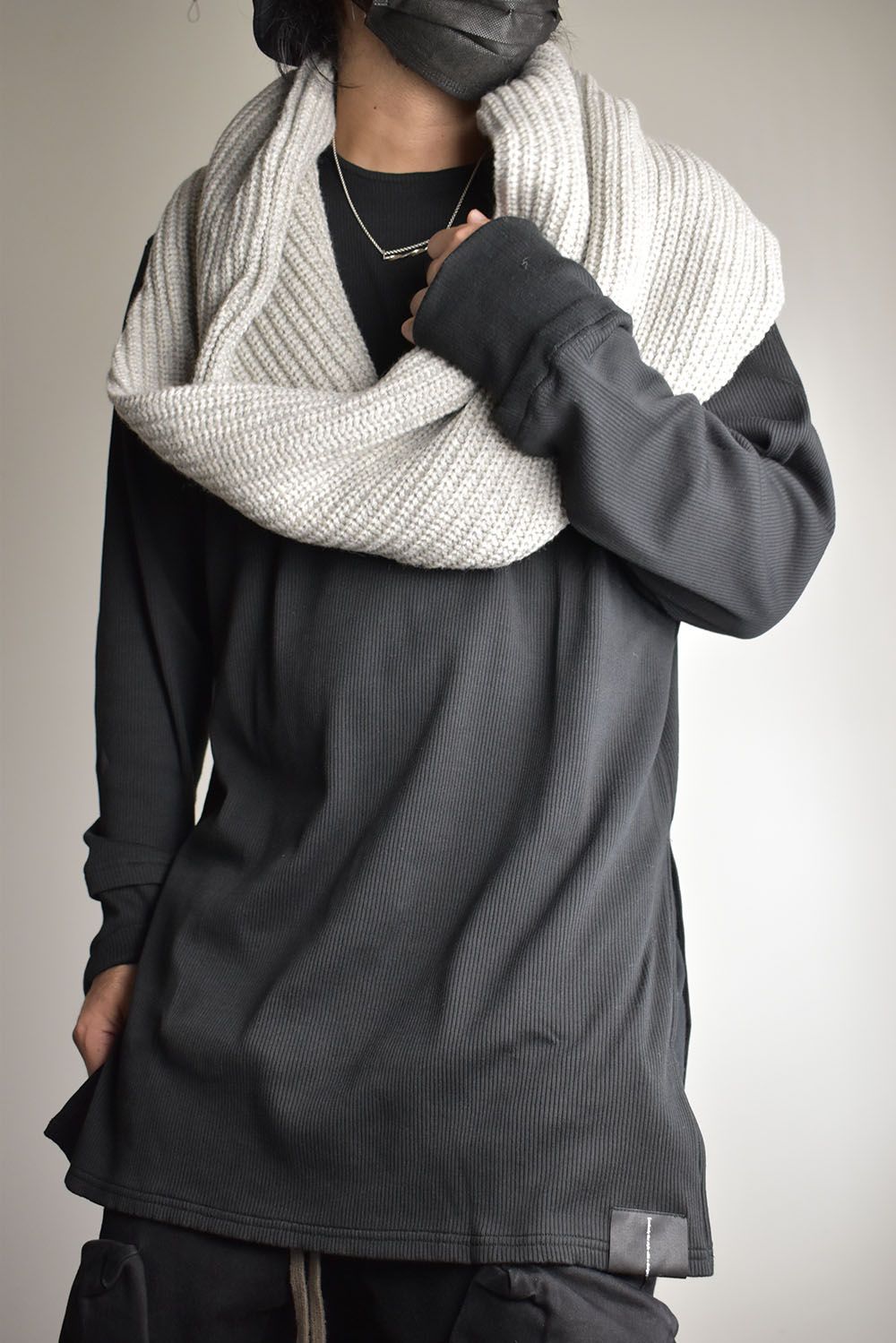 Knit Snood "Oyster Grey" / ニットスヌード"オイスターグレー"