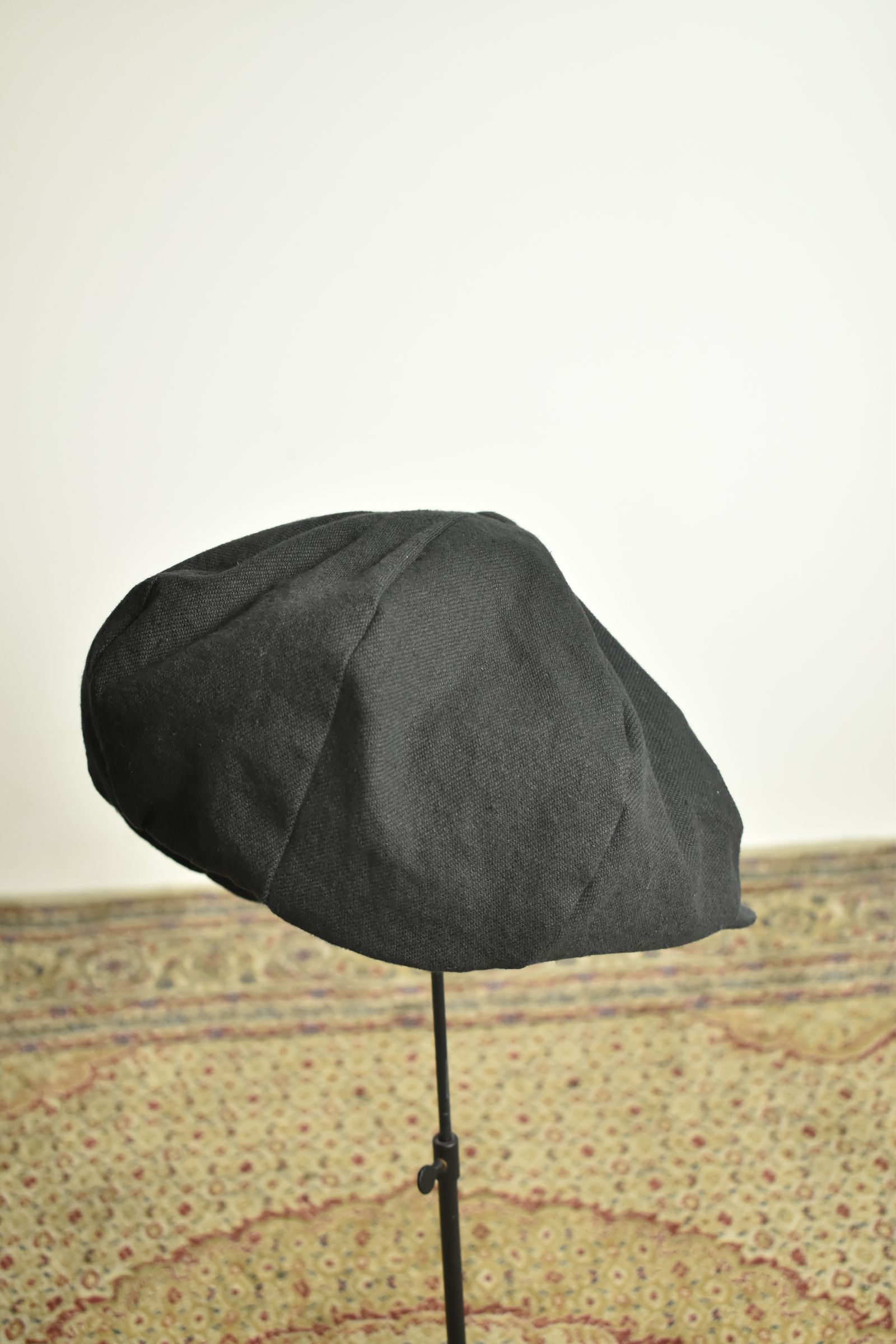 Backbrushed Twill Casquette "Black" / バックブラッシュドツイルキャスケット"ブラック"