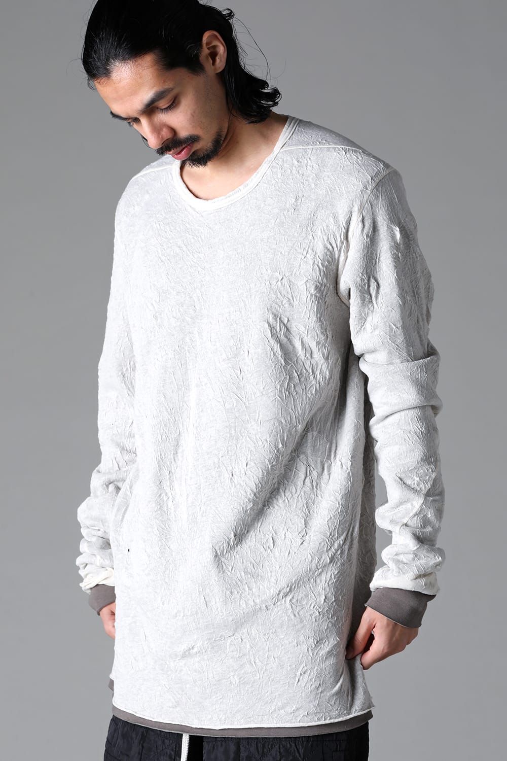 《2025AW先行予約》Bomber Heat Combi Top"Ivory×Grey"/ ボンバーヒートコンビトップ"アイボリー×グレー"