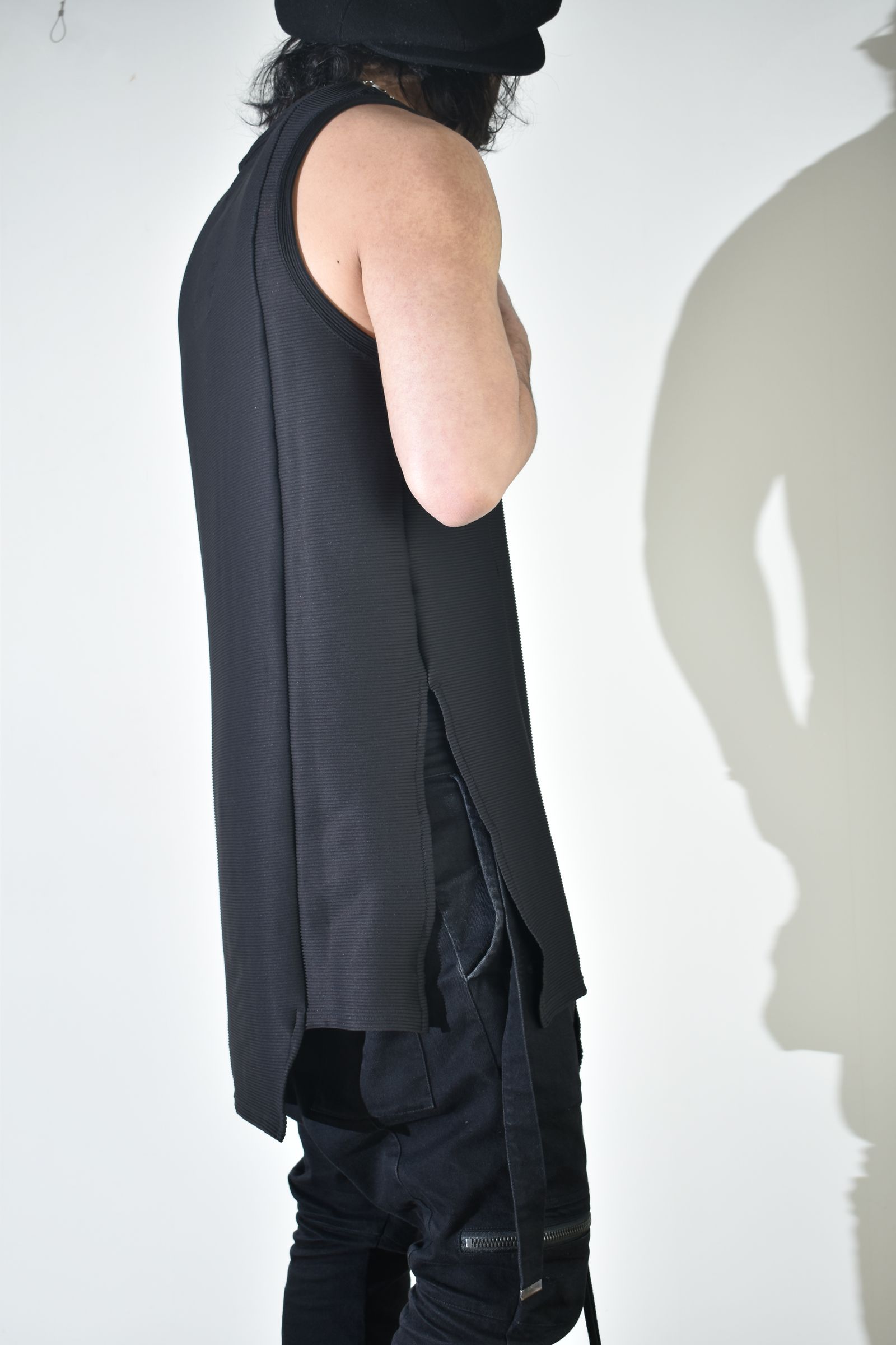 Off Set Extension Tank Top"Black" / オフセットエクステンションタンクトップ"ブラック"