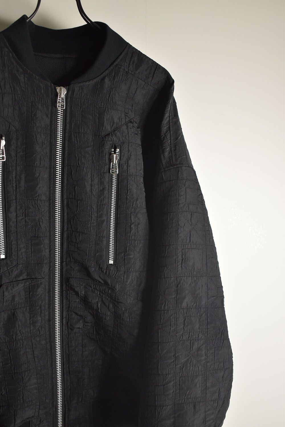 Geometry Jumbo MA-1 Blouson"Black" / ジオメトリージャンボMA-1ブルゾン"ブラック"