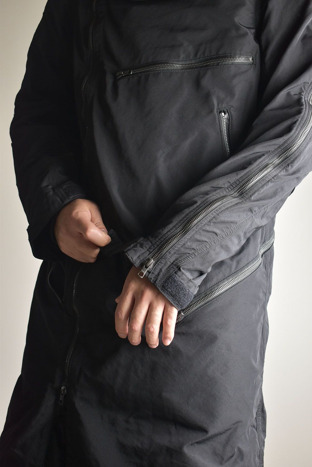 Multi Zip Military Parka Coat"Black" / マルチジップミリタリーパーカーコート"ブラック"