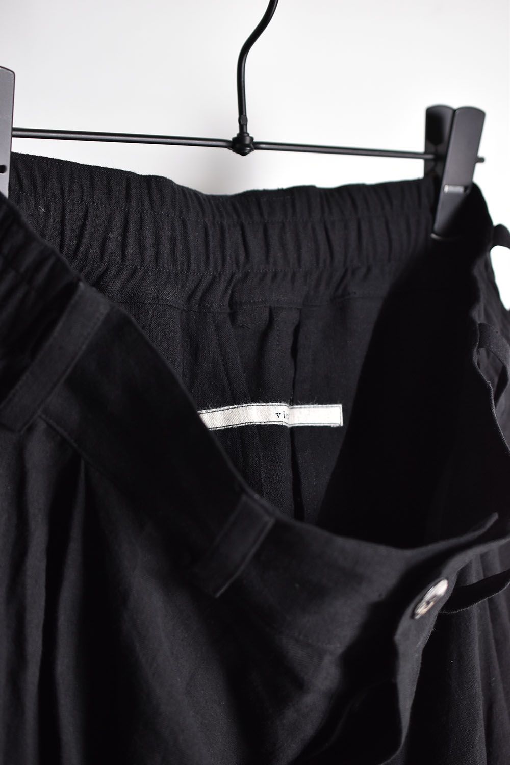 Tuck Volume Low Clotch Pants"Black"/タックボリュームロークロッチパンツ"Black"