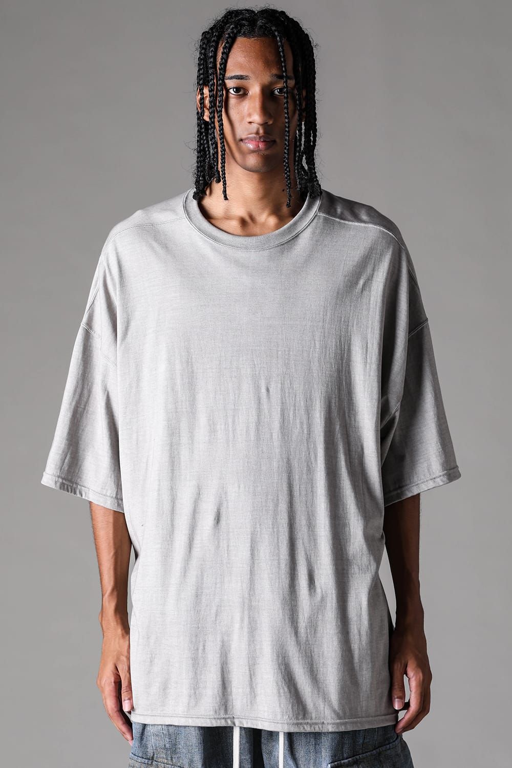 《2027SS先行予約》Sumi Dyed Jumbo Tee"L.Grey / Grey / D.Grey" / 墨染ジャンボTee"ライトグレー / グレー /ダークグレー"