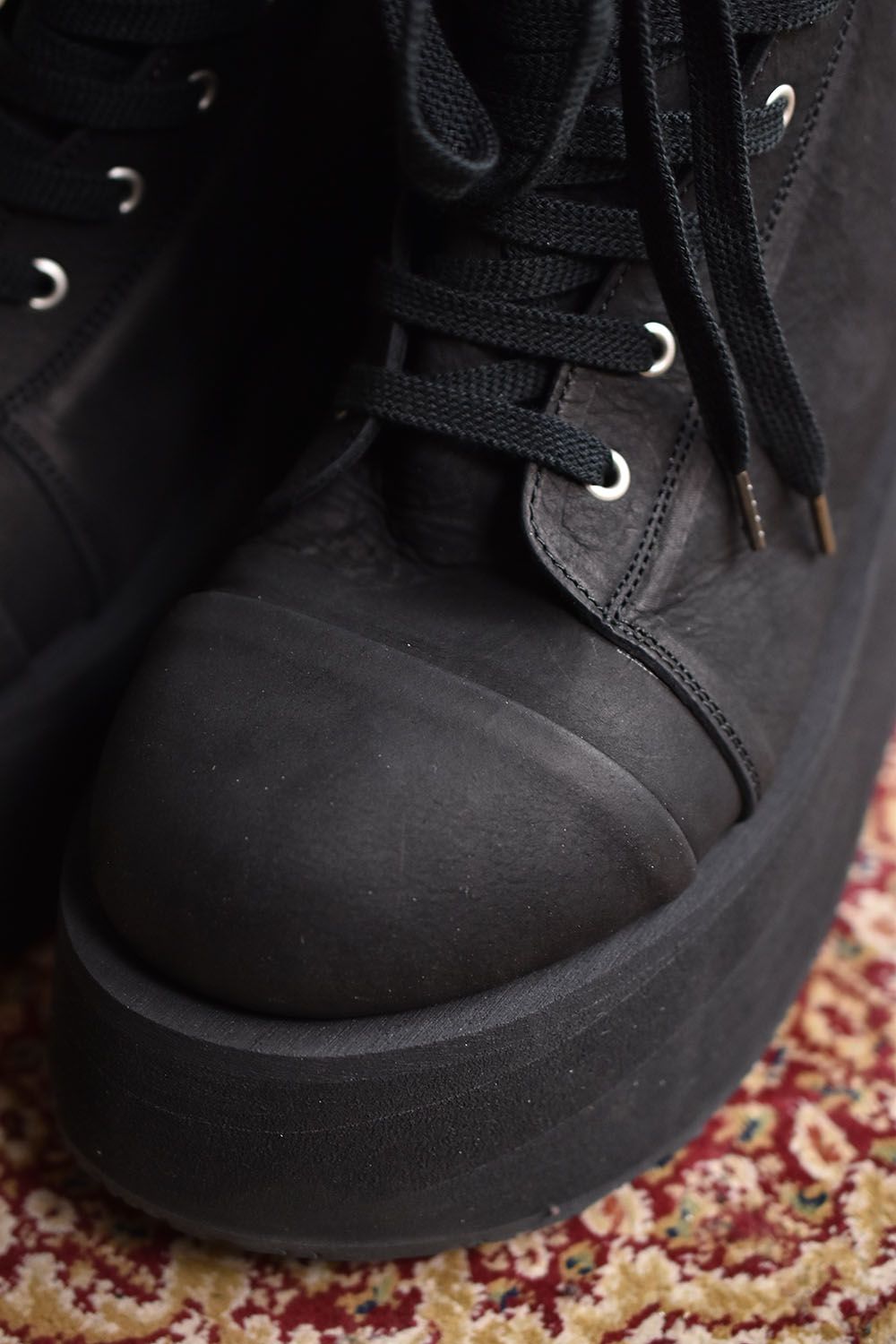 Platform Hi-cut Sneakers"Black×Black"/プラットホームハイカットスニーカー"ブラック×ブラック"