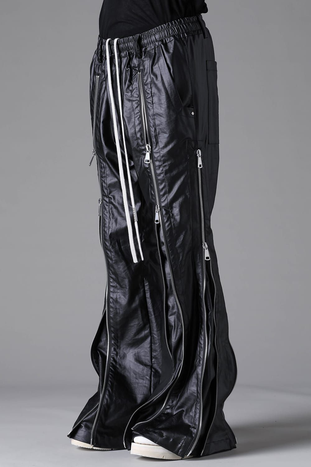 《2026AW先行予約》Zipped Fared Pants"Black" / ジップフレアパンツ"ブラック"