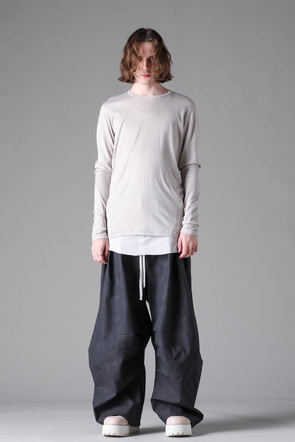 《2026AW先行予約》Slim Fit Long Sleeve "Black / Brown /Grey / D.Grey /Khaki" / スリムフィットロングスリーブ"ブラック/ブラウン/グレー/ダークグレー/カーキ"