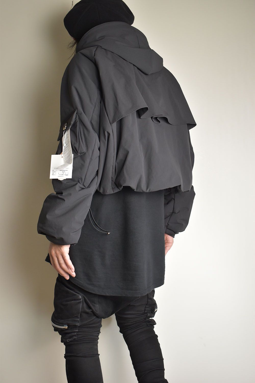 Padding Short Blouson"Black" / パディングショートブルゾン"ブラック"