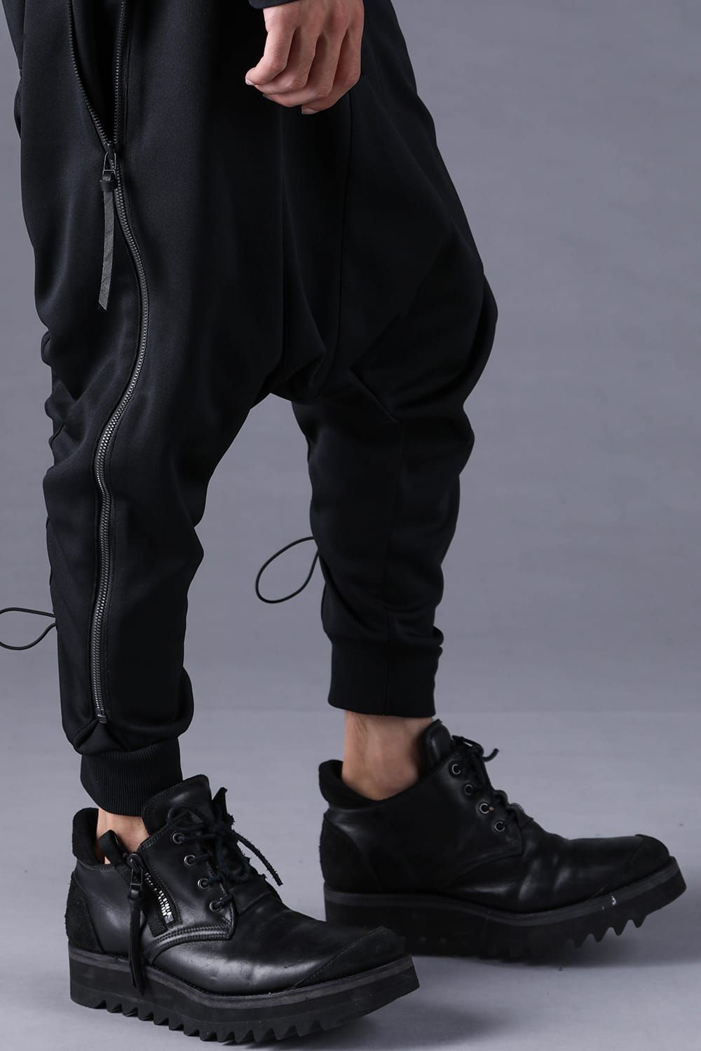 《2027SS先行予約分》Zip-Line Track Sarrouel Pants"Black" / ジップライン トラックサルエルパンツ"ブラック"
