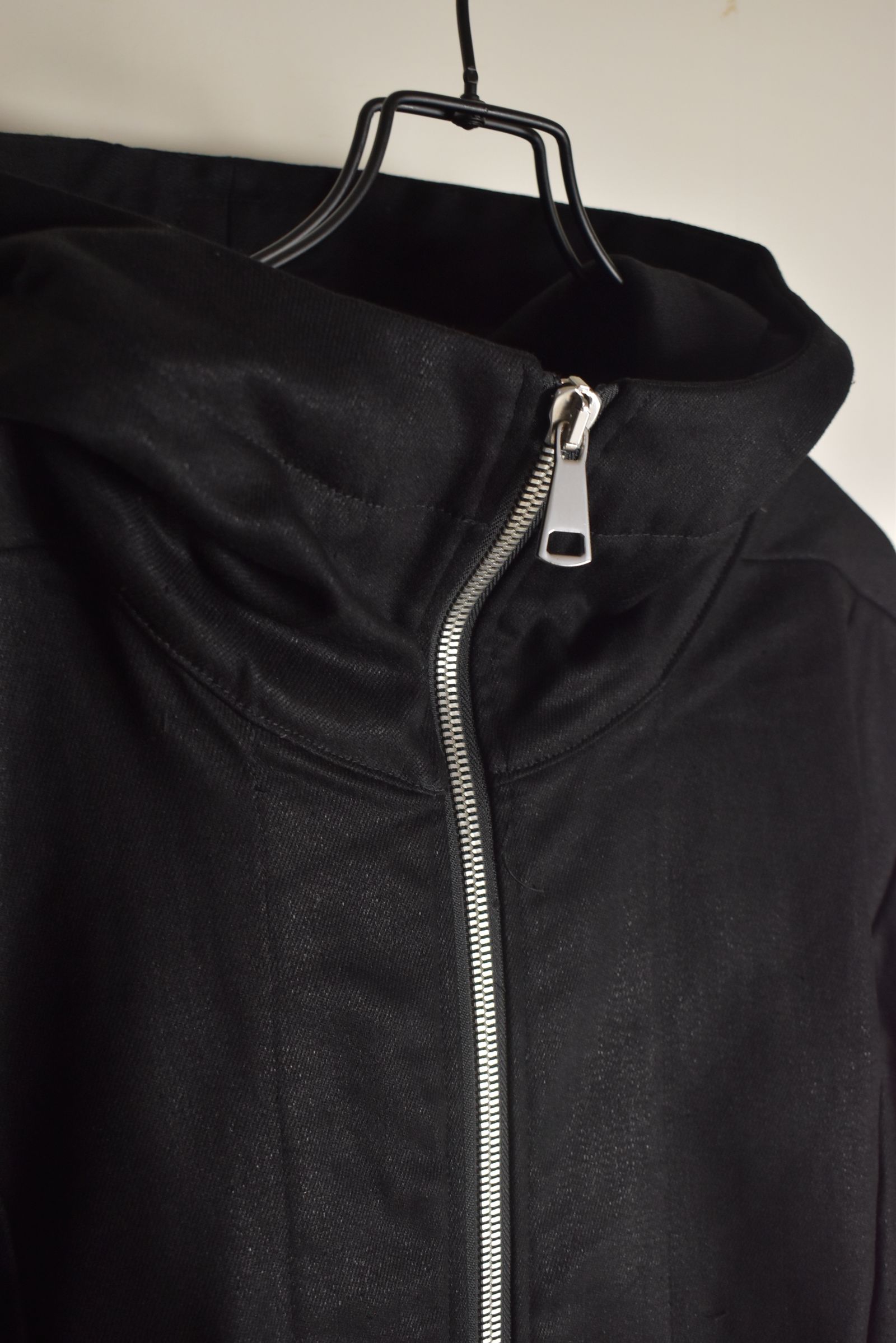 Bonding  Hoodie Denim Blouson"Black" / ボンディングフーデッドデニムブルゾン"ブラック"