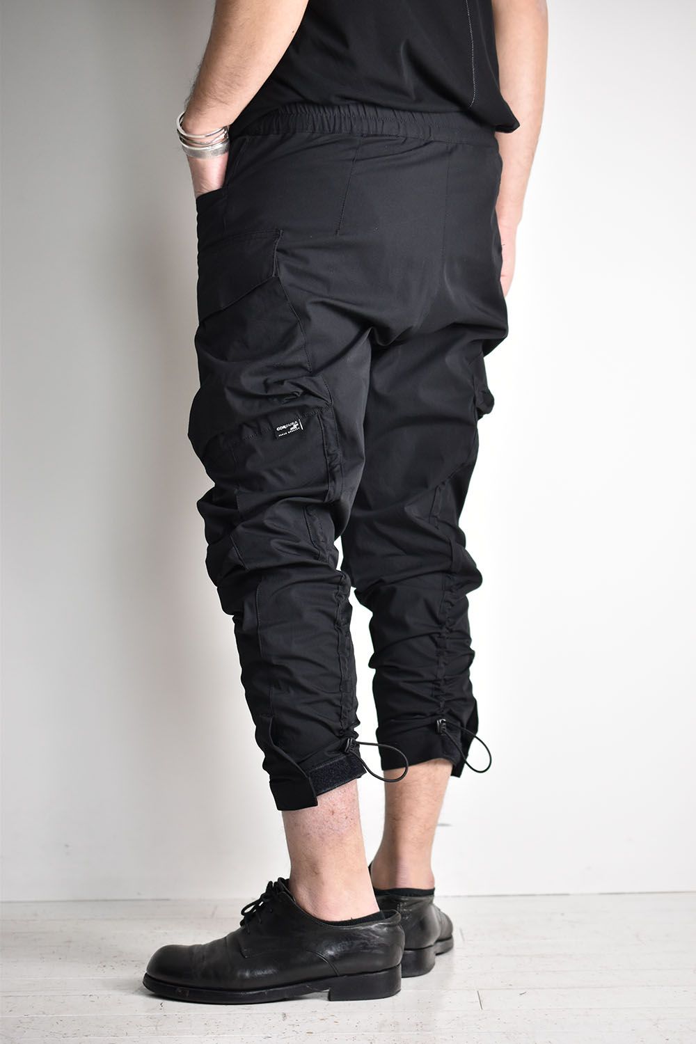 Cordura `NYCO`Water Repellent Side Pocket Pants"Black"/コーデュラ