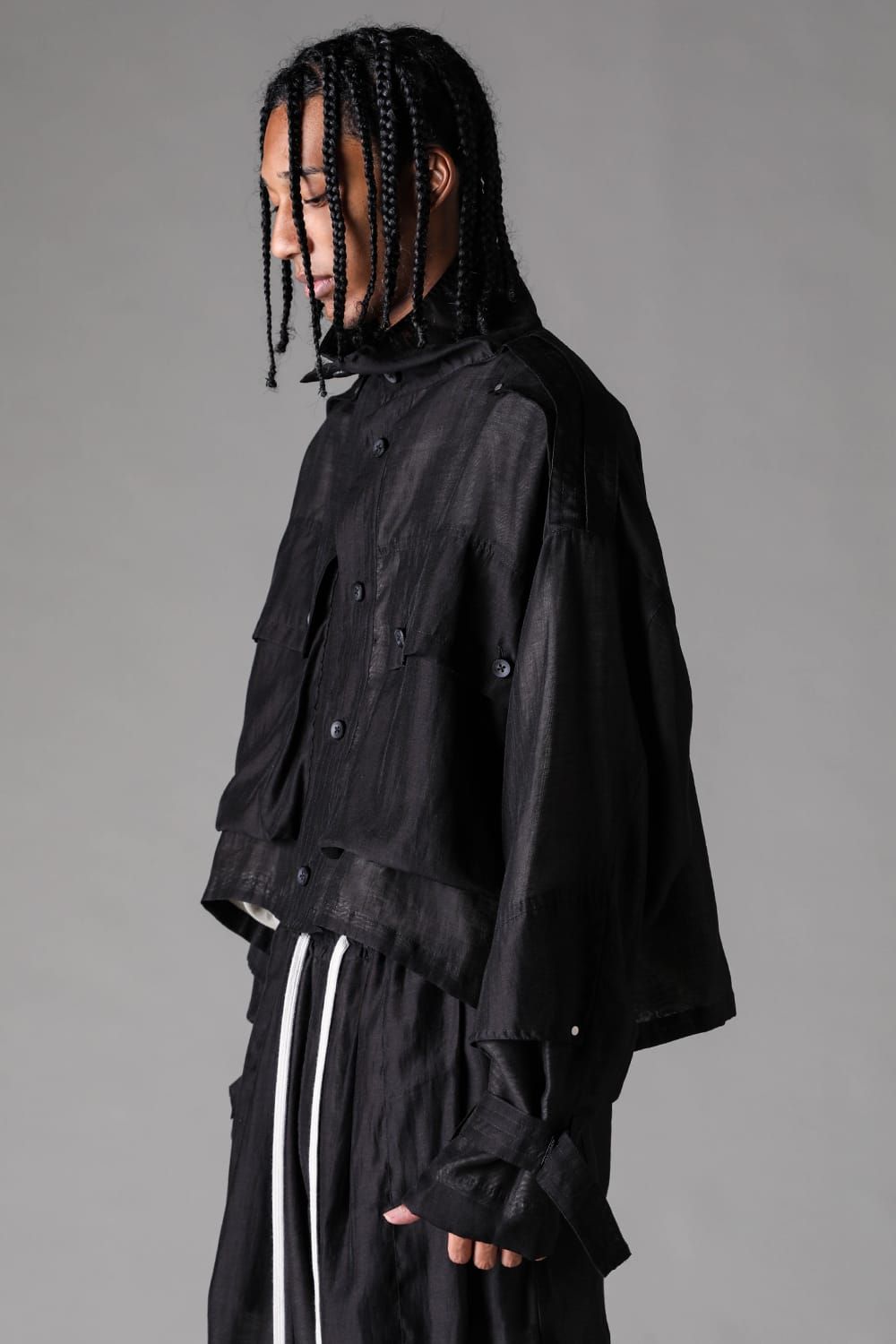 《2027SS先行予約》Stand Collar Blouson"Black" / スタンドカラーブルゾン"ブラック"