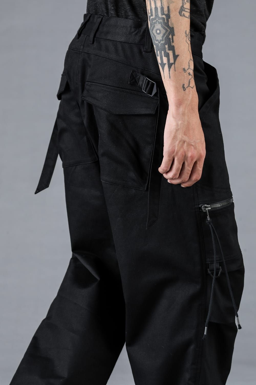 Jersey-like Denim Work Baggy Pants “Black" / ジャージーライクデニムワークバギーパンツ"ブラック"