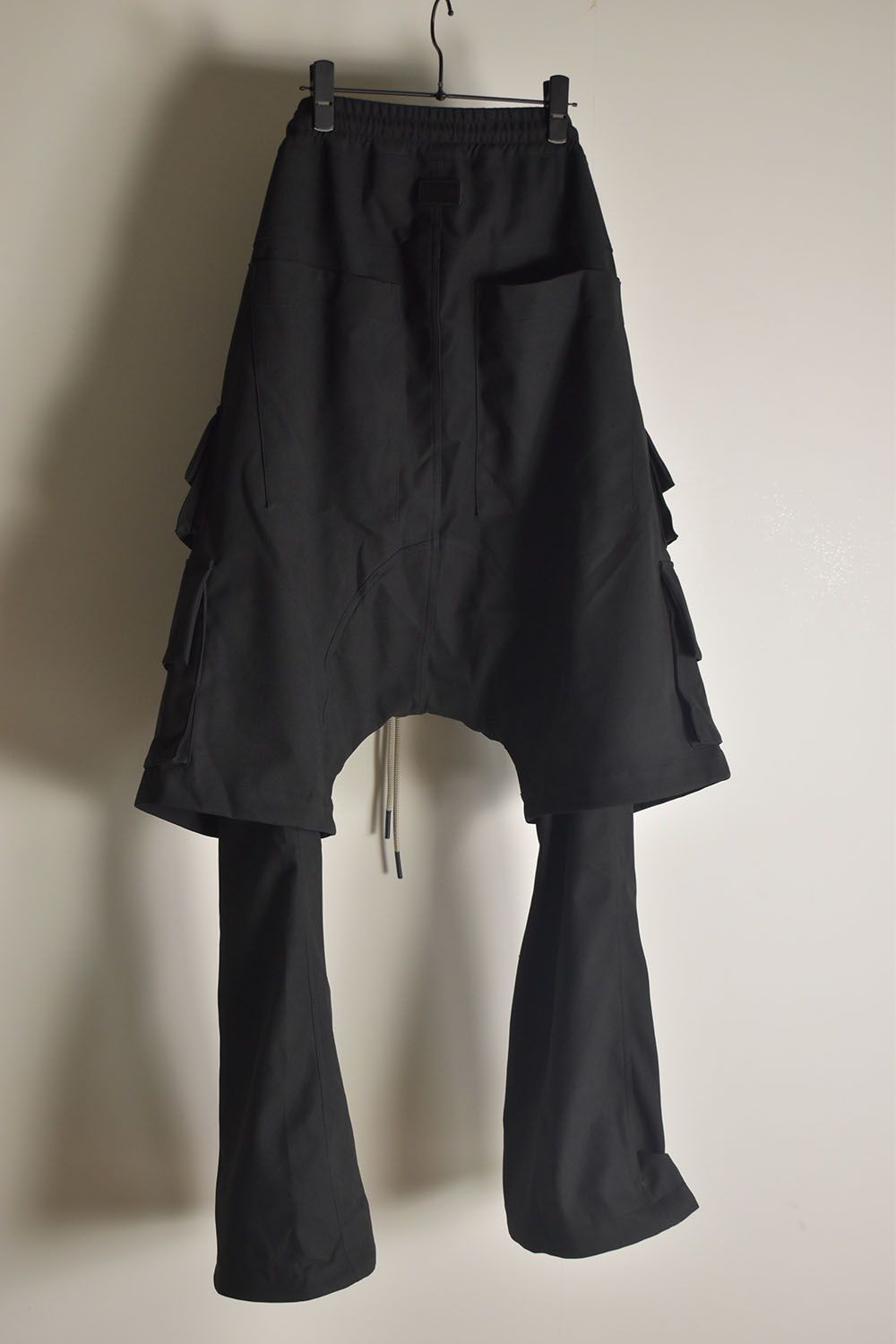 Synthetic Leather Suede Layerd Boots Cut "Black " / シンセティックレザースウェードレイヤードブーツカット "ブラック"