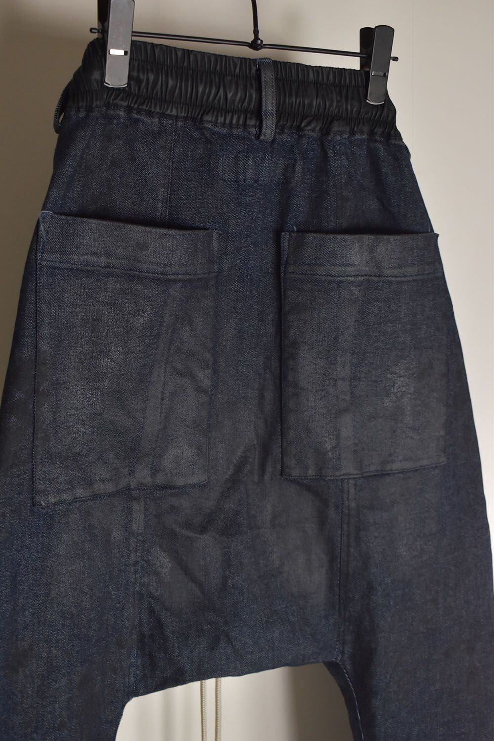 Coated Stretch denim Sarouel skinny"Blue" / コーティングストレッチデニムサルエルスキニー"ブルー"