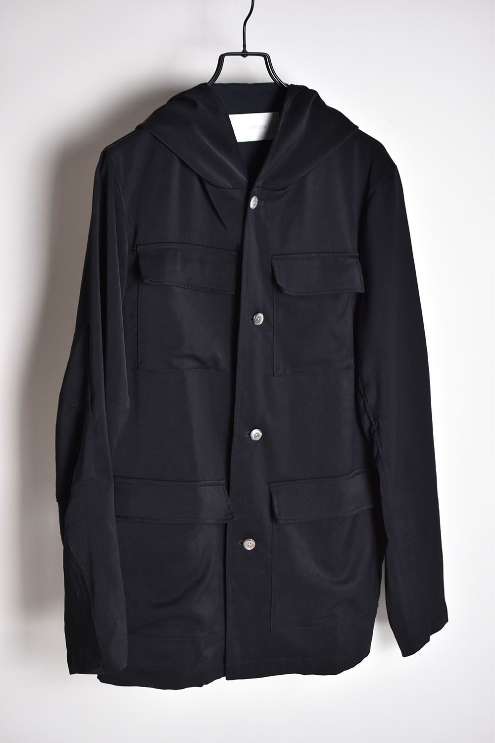 Hooded BDU Shirt"Black"/フーデッドシャツ"ブラック"