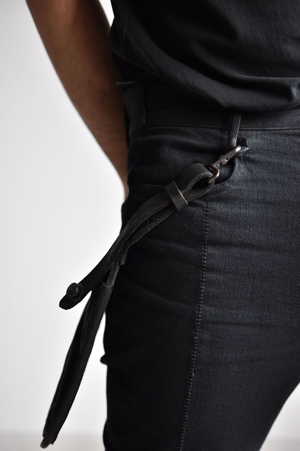Double Shoulder Waist Bag(大)"Black"/ダブルショルダーウエストバッグ"ブラック"