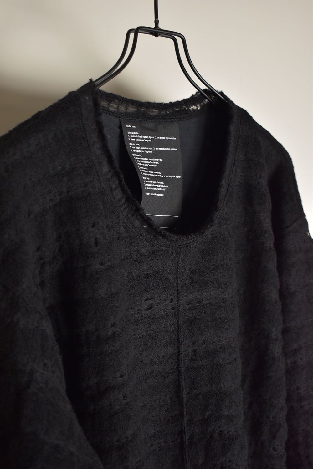 OVERSIZED LAYERED LONG SLEEVE T SHIRT"Black"/オーバーサイズドレイヤードロングスリーブTee"ブラック"