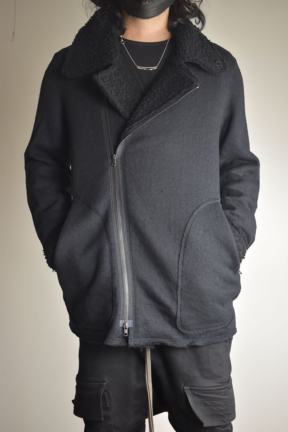 Dread Boa Zip Up Jacket"Black" / ドレッドボアジップアップジャケット"ブラック"