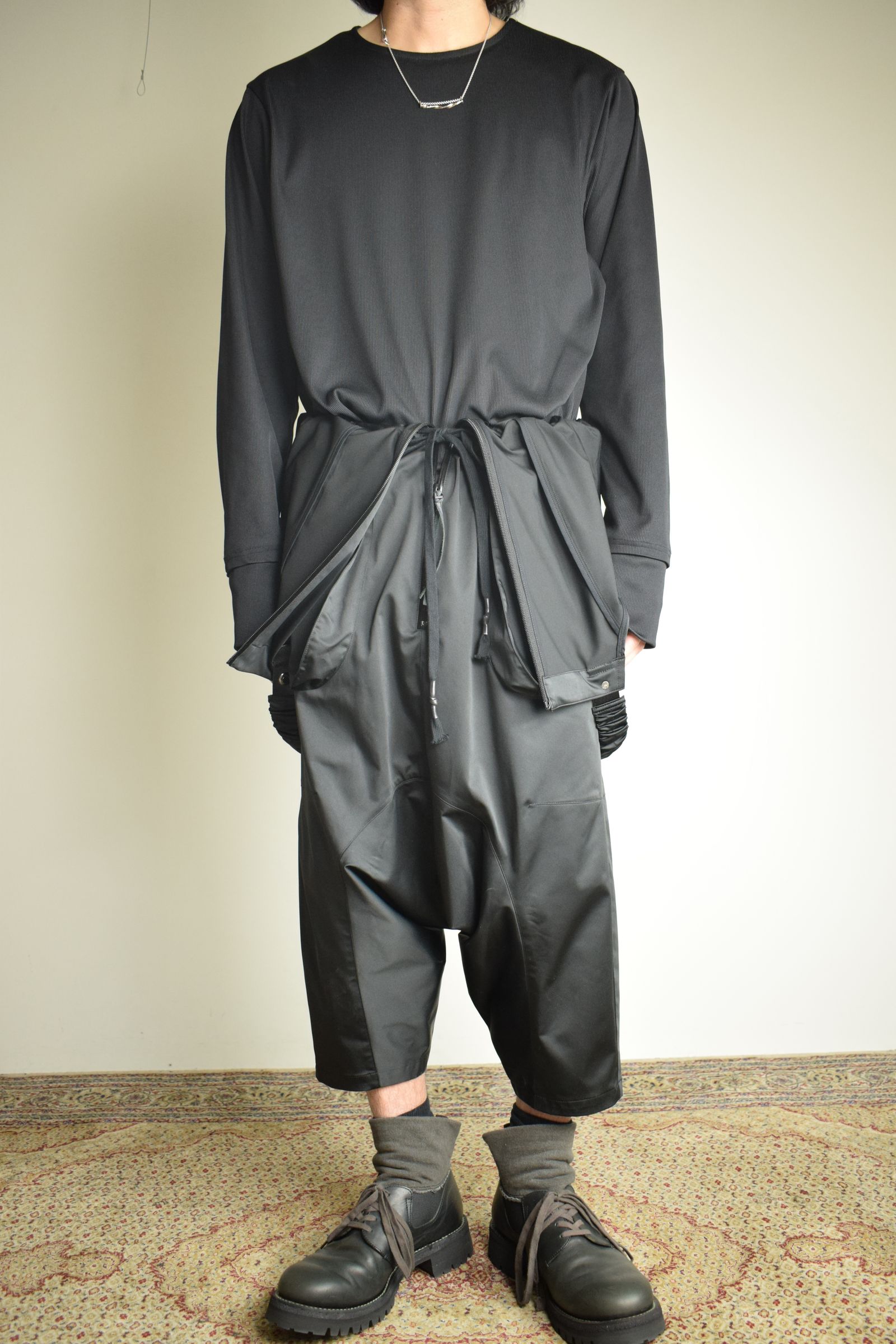 Deep Crotch Over All"Black" / ディープクロッチオーバーオール"ブラック"