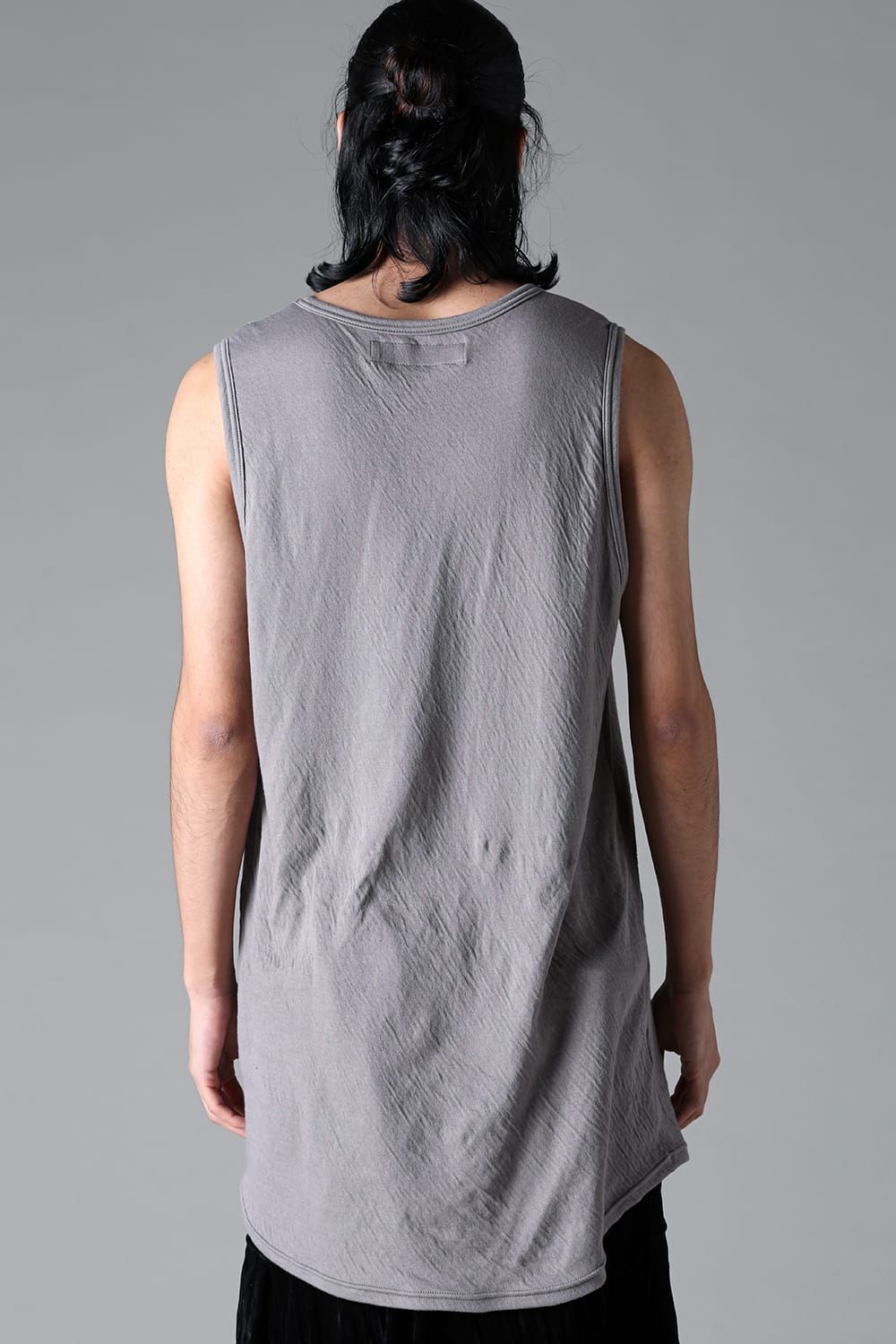 《2025AW先行予約》Double Gauze Long Tank Top"Black / Ivory /Khaki /Grey /D.Grey" /ダブルガーゼロングタンクトップ"ブラック/アイボリー/カーキ/グレー/ダークグレー"