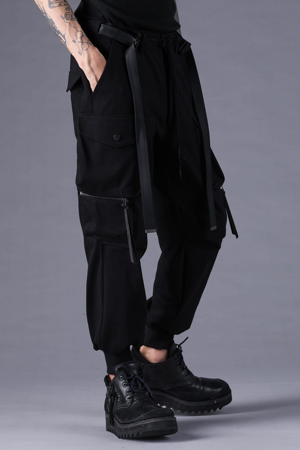 《2027SS先行予約分》Dry Jersey Cargo Jog Pants"Black" / ドライジャージーカーゴジョグパンツ"ブラック"