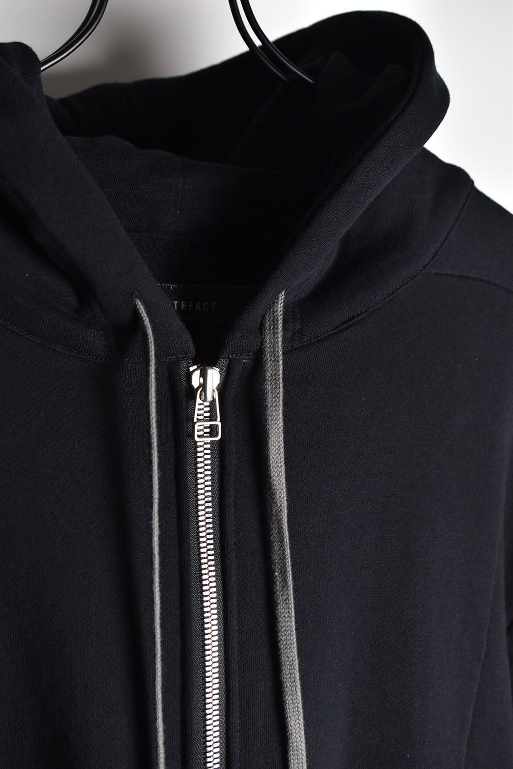 Combi Layered Zip Hoodie"Black"/コンビレイヤードジップフーディ"ブラック"