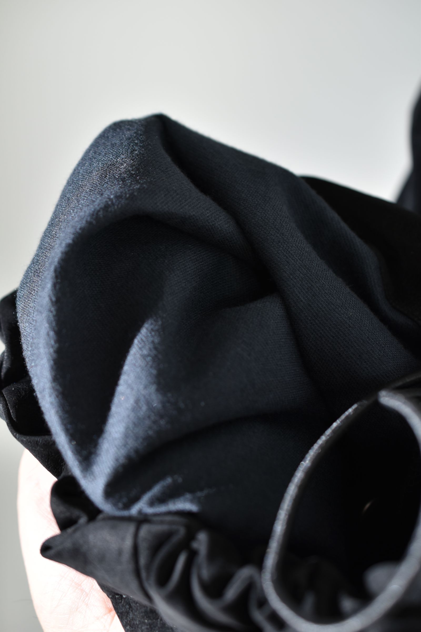 Vegan Suede Leather Cargo Pants"Black" / ヴィーガンスウェードレザーカーゴパンツ "ブラック"