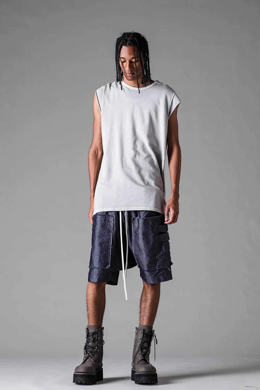 《2027SS先行予約》Cotton Nylon Cargo Shorts"Navy" / コットンナイロンカーゴショーツ"ネイビー"