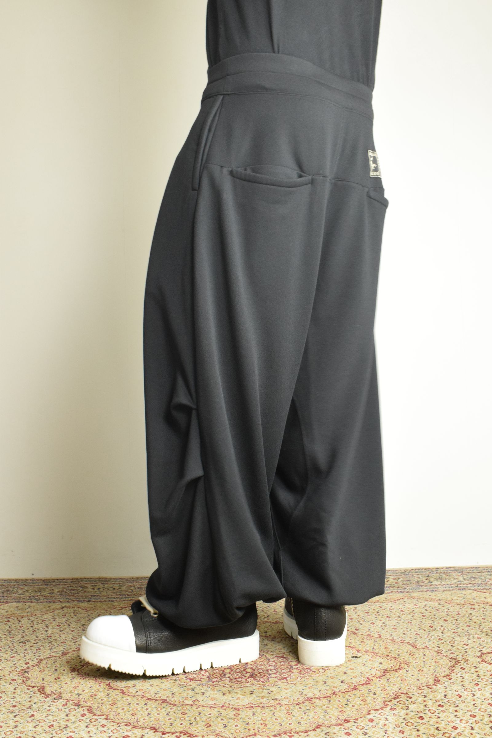 Sarouel Wide Sweat Pants"Black" / サルエルワイドスウェットパンツ"ブラック"