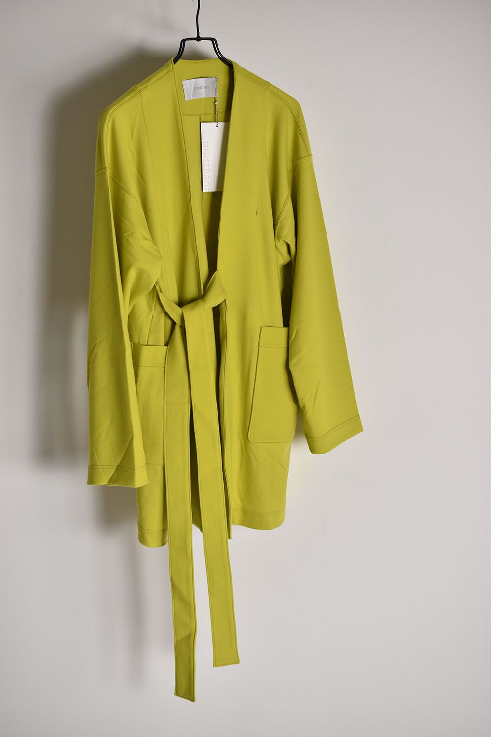 Compressed Wool Jersey Draping Gown"Lime Green"/ ウールジャージーガウン"ライムグリーン"