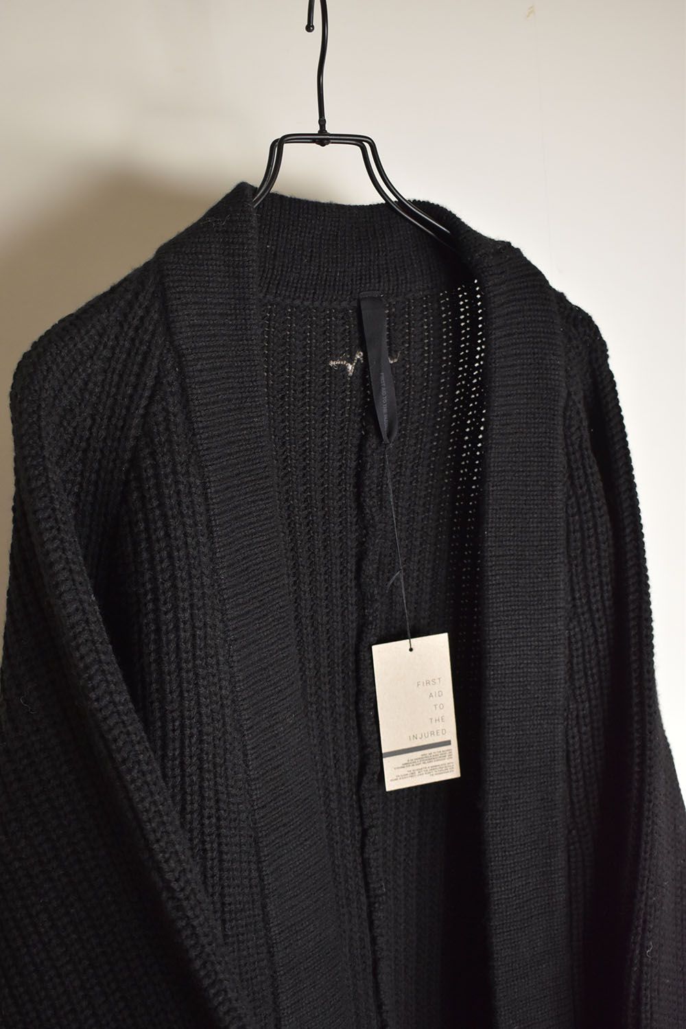 Knit Long Cardigan"Black"/ニットロングカーディガン"ブラック"