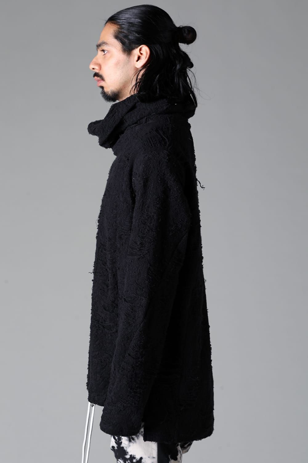 《2025AW先行予約》Damage Pile High Neck Top"Black" / ダメージパイル ハイネックトップ"ブラック"