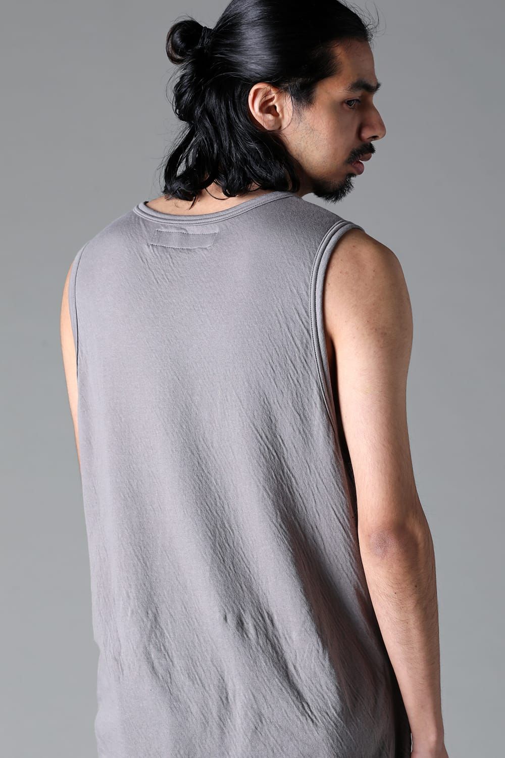 《2025AW先行予約》Double Gauze Long Tank Top"Black / Ivory /Khaki /Grey /D.Grey" /ダブルガーゼロングタンクトップ"ブラック/アイボリー/カーキ/グレー/ダークグレー"