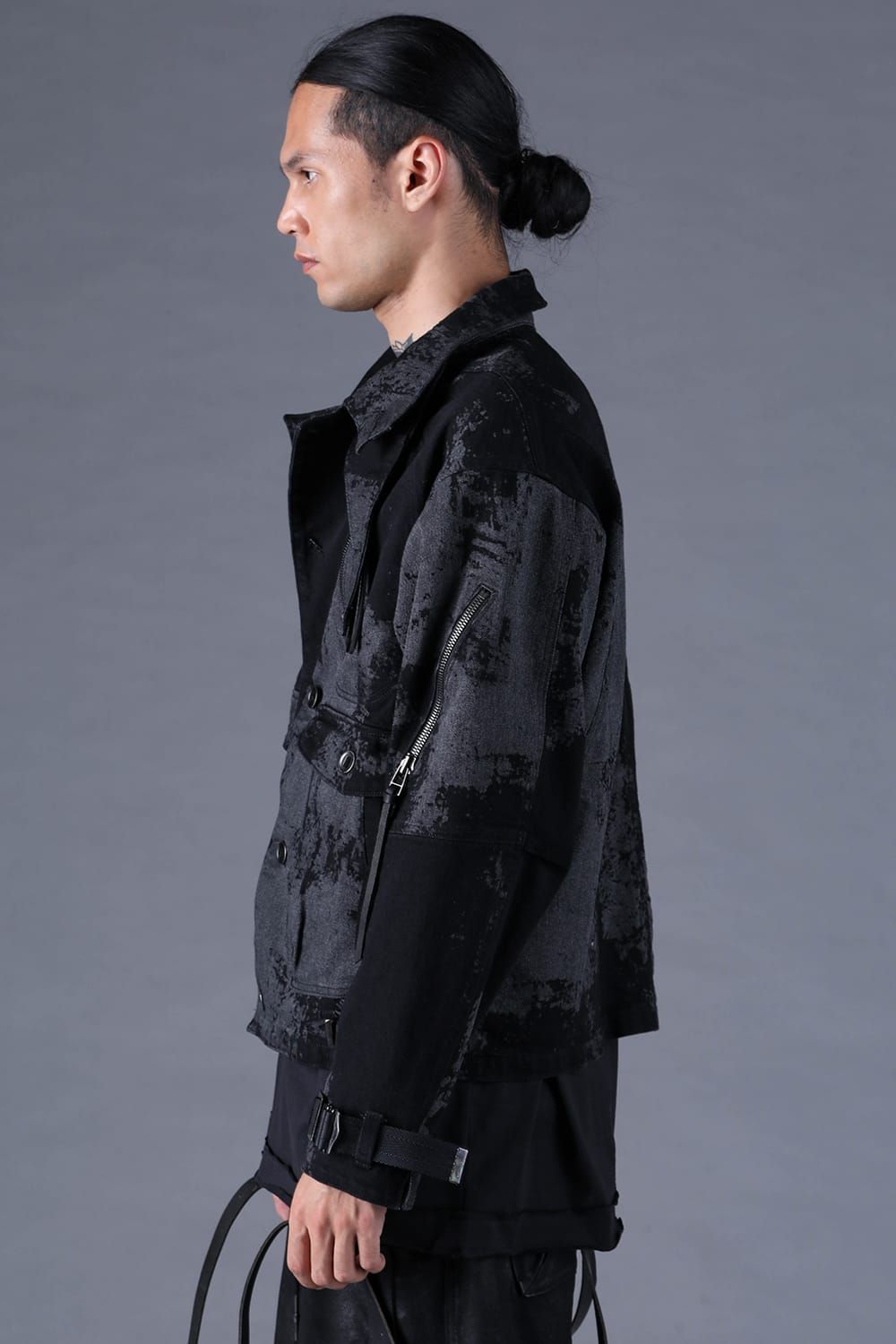 《2027SS先行予約分》Brushed-Coated Work Jacket"Black" / ブラッシュコーティングワークジャケット"ブラック"