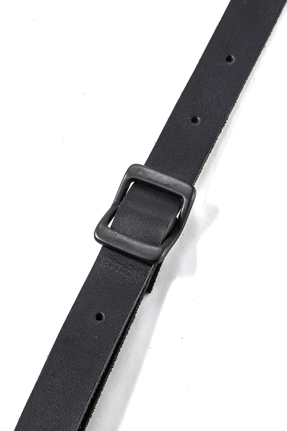 《2027SS先行予約分》Narrow Leather Suspenders"Black" / ナローレザーサスペンダー