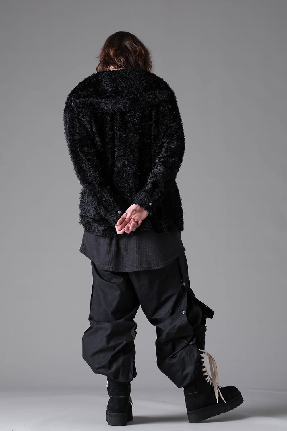 《2026AW先行予約》Shaggy Cardigan Shirts"ブラック" / シャギーカーディガンシャツ"ブラック"