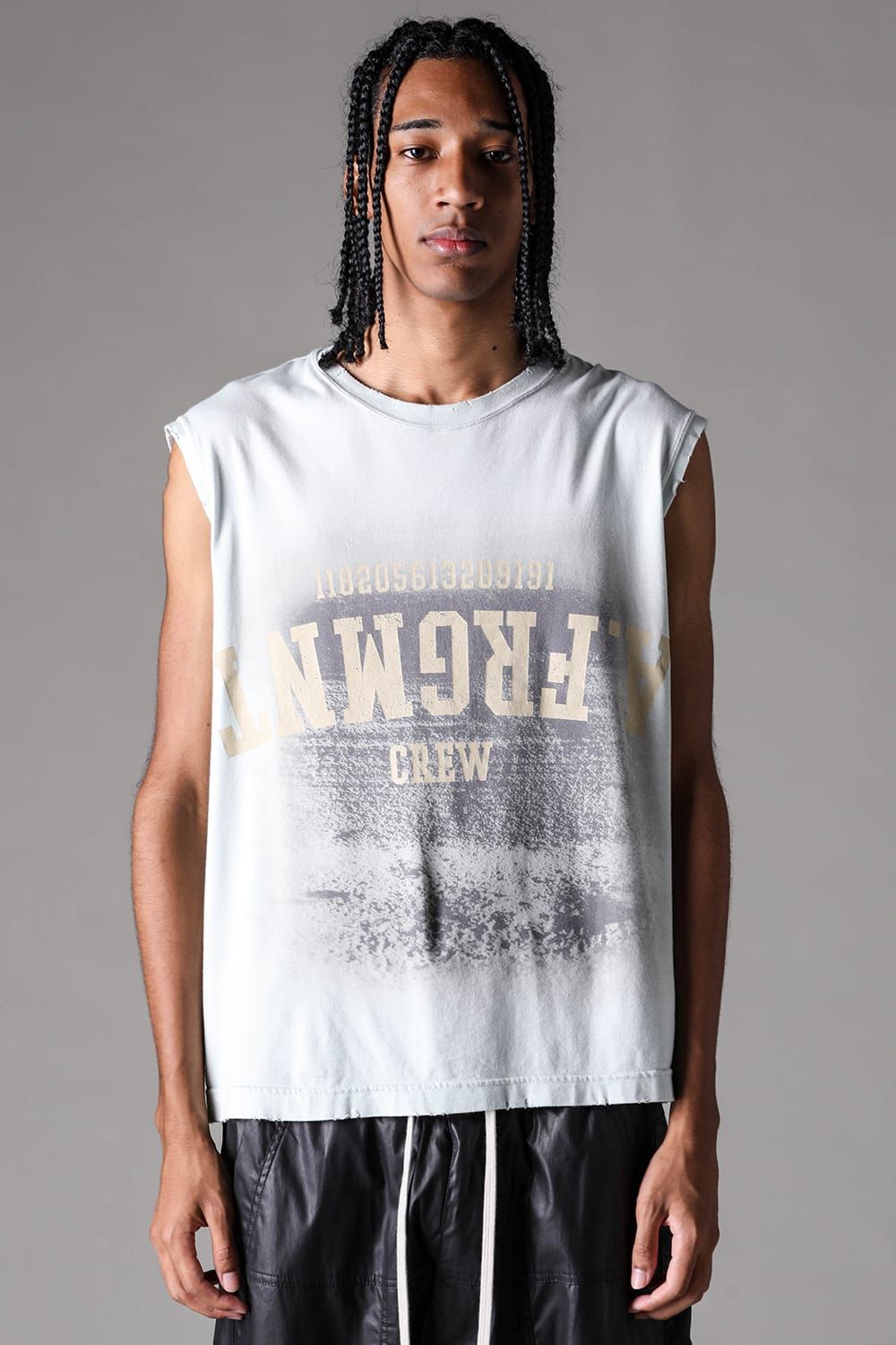 《2027SS先行予約》AFRGMNT Short Tank "Burnt Black / Ecru / Smoky Indigo / Ash Mint " / AFRGMNT ショートタンク"バーントブラック / エクリュ /スモーキーインディゴ /アッシュミント"