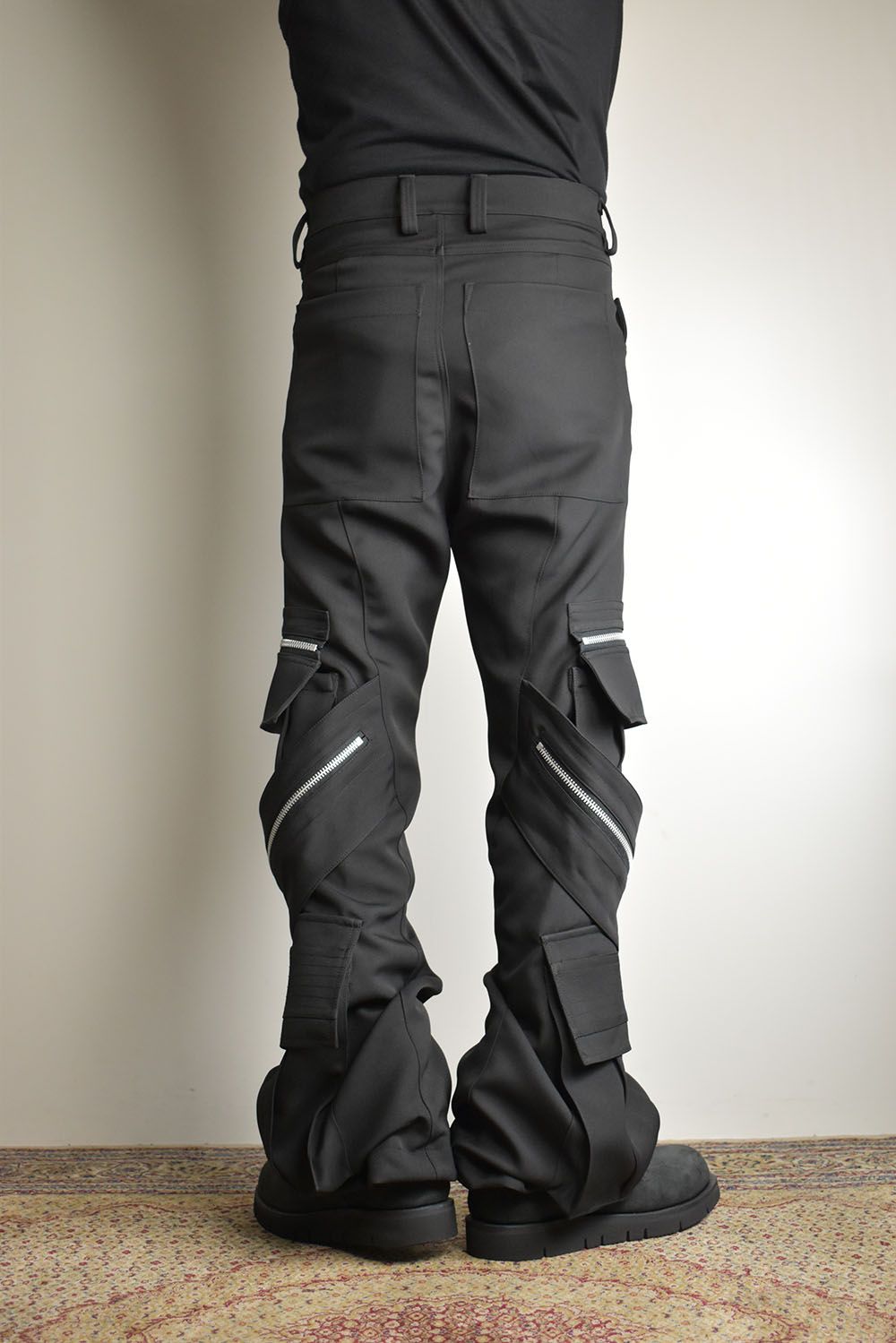 Cargo Flare Baggy Pants"Black" / カーゴフレアバギーパンツ"ブラック"