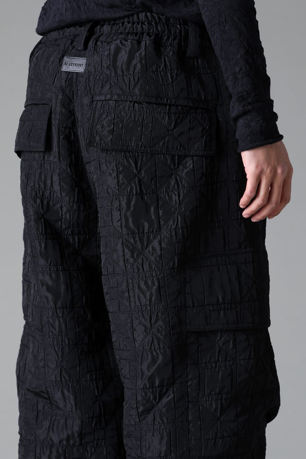 《2025AW先行予約》Geometry Cargo Wide Pants"Black" / ジオメトリーカーゴワイドパンツ"ブラック"