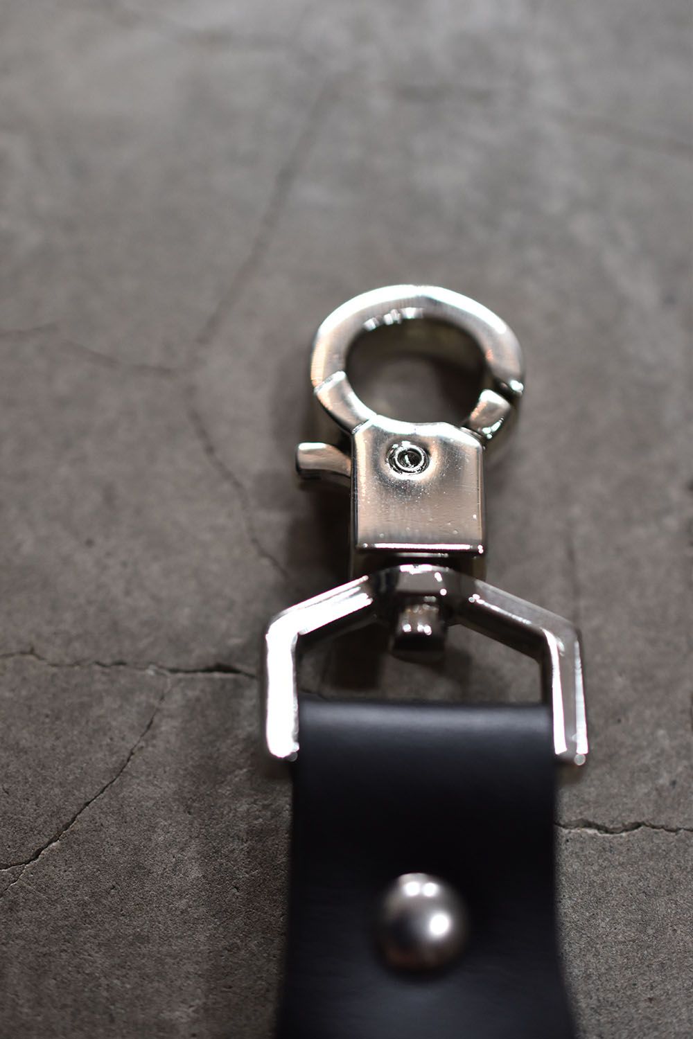 Leather Key Ring"Black"/レザーキーリング"ブラック"