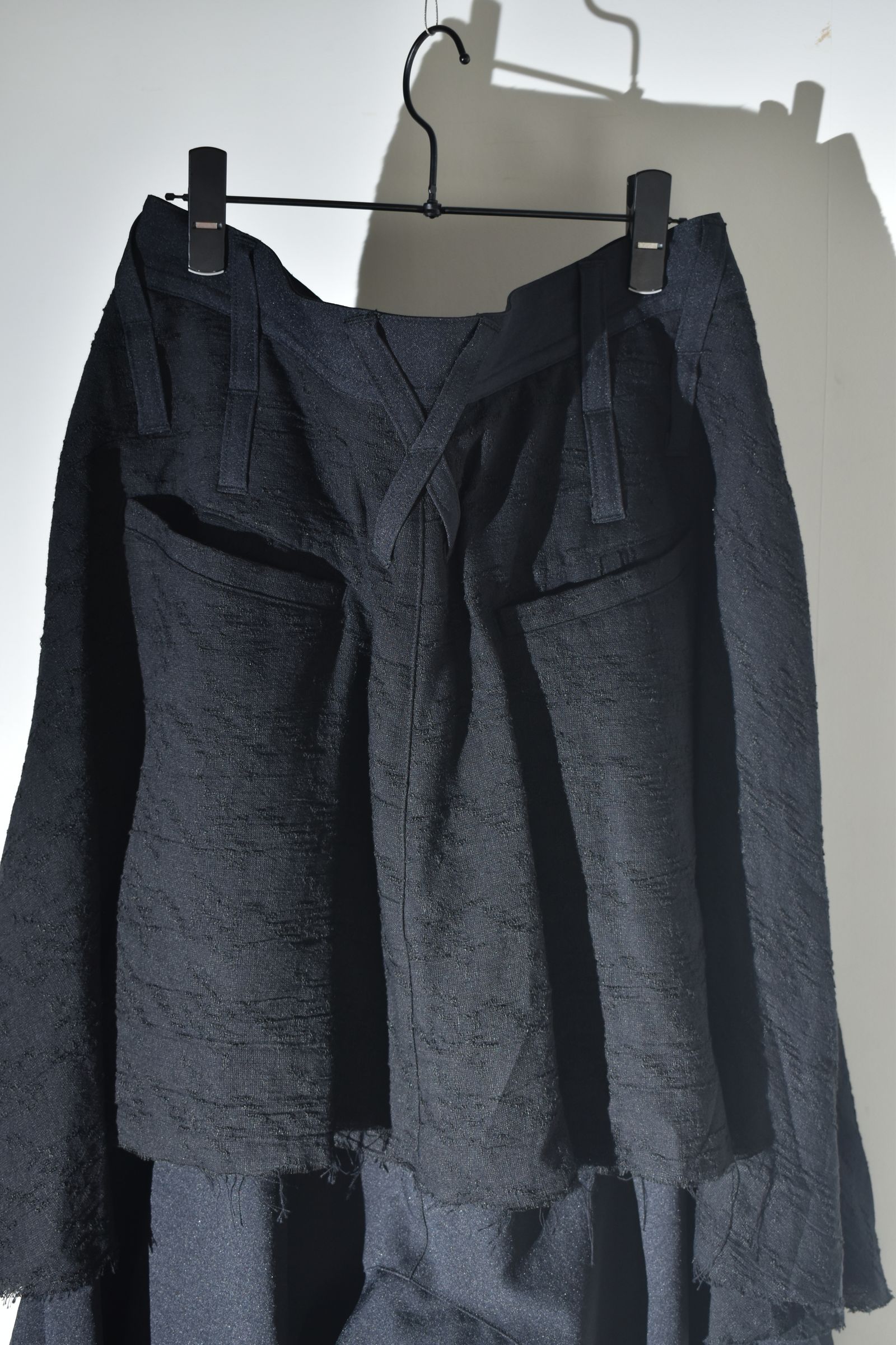 Layerd Wide Sarrouel"Black" /  レイヤードワイドサルエル"ブラック"