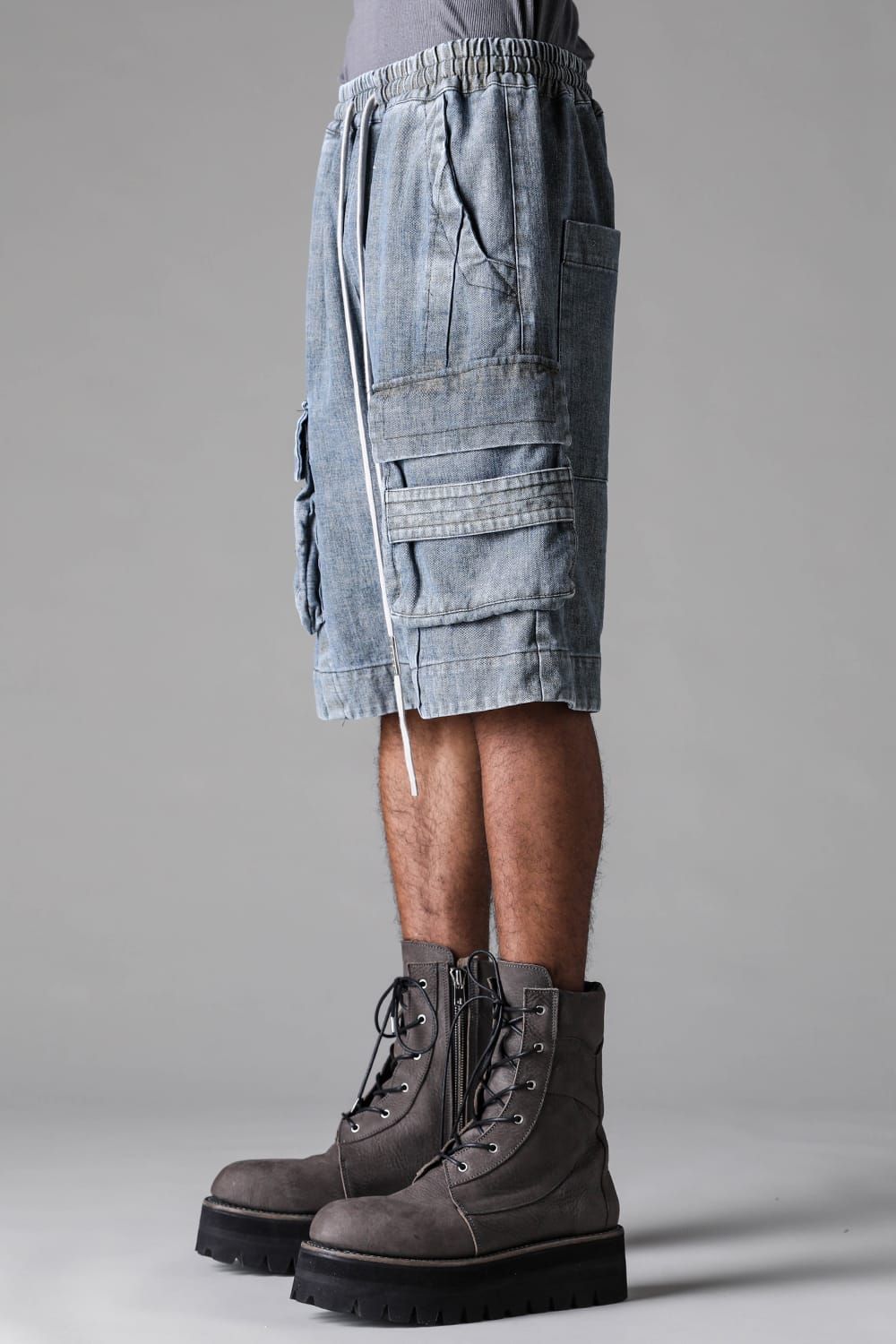 《2027SS先行予約》Denim Cargo Shorts"Blue" / デニムカーゴショーツ"ブルー"