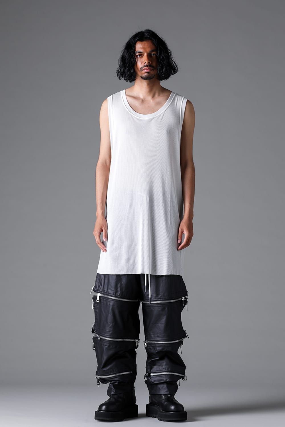 《2026SS先行予約》Rib Long Tank Top"Black / White /Grey" / リブロングタンクトップ"ブラック/ホワイト/グレー"